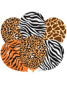 Balões Padrão Animais Selva